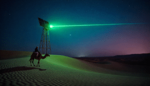 Solar Laser Beacons Turn Saudi Night Sky into&hellip;