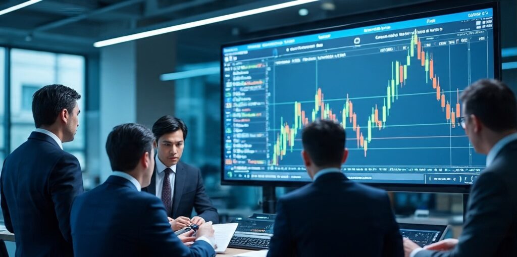 Traders monitor the yen’s moves against the dollar.